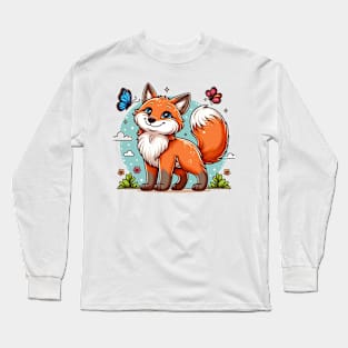 Enganging Fox Long Sleeve T-Shirt